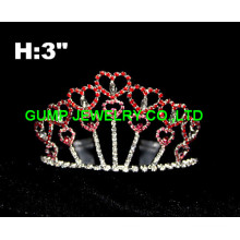 Valentinstag-Tiara-Krone, Herz-Tiara